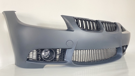 BMW 3 SERISI E90 2009-2011 IÇIN UYUMLU LCI M3 GÖRÜNÜM ÖN TAMPON + PANJUR (SIS LAMBALARI DAHIL)
